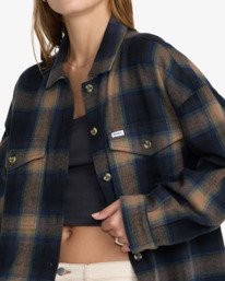 4 Bonito Boxy Flannel Black 23B053650 RVCA
