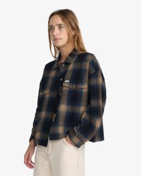 1 Bonito Boxy Flannel Black 23B053650 RVCA