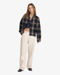 2 Bonito Boxy Flannel Black 23B053650 RVCA
