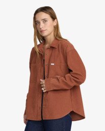 1 Manchester Overshirt Brown 23B053664 RVCA