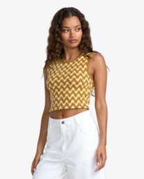 2 Alexa - Sleeveless Jumper Vest for Women Beige 23B072502 RVCA