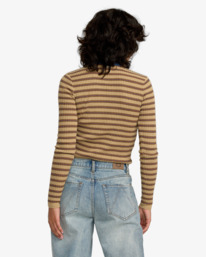 1 Bond Stripe - Jersey cerrado para mujer Amarillo 23B073502 RVCA