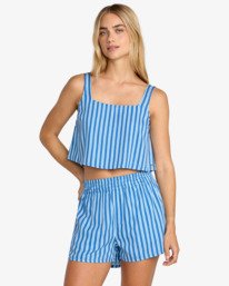 0 Mikey Boxer - Bermuda Elasticizzati da Donna Blue 23B092505 RVCA