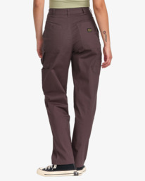 1 Recession - Pantaloni con vita fissa da Donna Brown 23B111502 RVCA