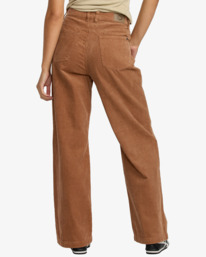 1 Coco Cord - Calças de bombazina para mulher Beige 23B113503 RVCA