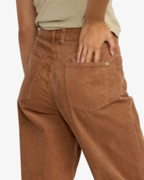 2 Coco Cord - Calças de bombazina para mulher Beige 23B113503 RVCA