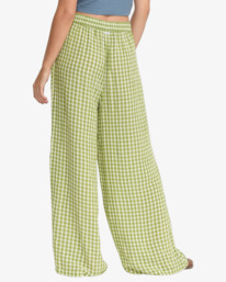 1 New Yume - Elastic Waist Pants for Women Green 23B121501 RVCA