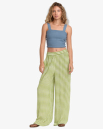 0 New Yume - Elastic Waist Pants for Women Green 23B121501 RVCA