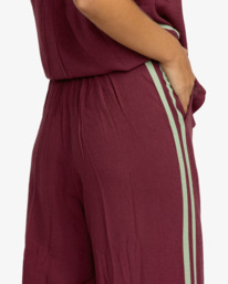 4 Syd Stripe - Hose aus Baumwollmix für Frauen Weiss 23B123501 RVCA