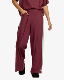0 Syd Stripe - Hose aus Baumwollmix für Frauen Weiss 23B123501 RVCA