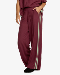 3 Syd Stripe - Hose aus Baumwollmix für Frauen Weiss 23B123501 RVCA