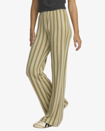 3 Willow - Pantalón acampanado para mujer Verde 23B123503 RVCA