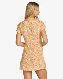 1 Layla Mini - Vestido de Manga Corta para mujer Gris 23B131608 RVCA