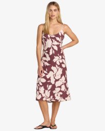 0 Lets Dance Slip - Strappy Slip Dress for Women Brown 23B132511 RVCA