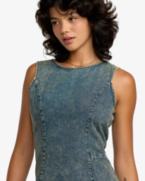 4 Jessie - Vestido mini para mulher Azul 23B133506 RVCA