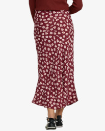 1 Annika - Falda a media pierna para mujer Rojo 23B142503 RVCA