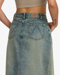 2 Midi - Denim Skirt for Women Blue 23B143505 RVCA