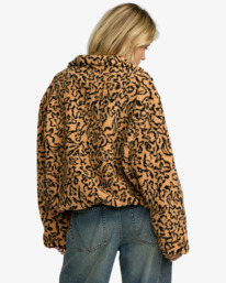 1 Oh Hush - Sherpa Jacket for Women Orange 23B153506 RVCA
