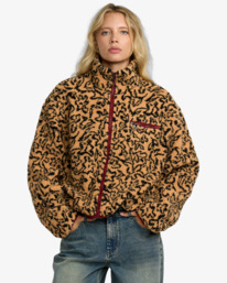 0 Oh Hush - Sherpa Jacket for Women Orange 23B153506 RVCA