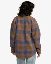 1 Birdie - Veste Sherpa pour Femme Bleu 23B163504 RVCA