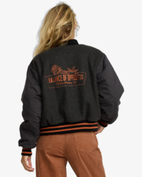 1 Ryan - Bomberjacke für Frauen Schwarz 23B163507 RVCA