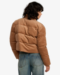 1 Eezeh Puffer - Veste en velours côtelé pour Femme Beige 23B173505 RVCA