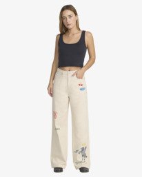4 Dani Miller High Waisted Beige 23B193642 RVCA