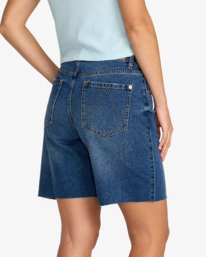 5 Long Beach - Short en denim pour Femme Bleu 23B201609 RVCA