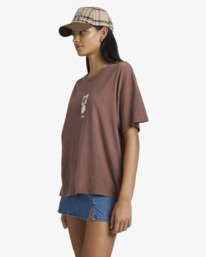 3 Move On - T-Shirt f&uuml;r Frauen Braun 23B351603 RVCA