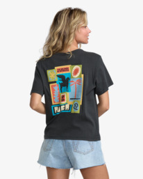 1 Daily - Short Sleeve T-Shirt for Women Black 23B352506 RVCA