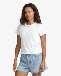 3 Forever - Fitted T-Shirt for Women White 23B352509 RVCA