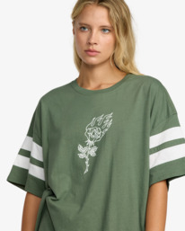 2 Ksl Baggie - Oversized T-Shirt for Women Green 23B353501 RVCA