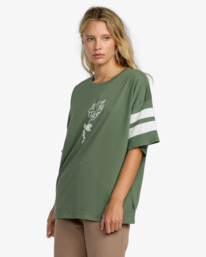 3 Ksl Baggie - Oversized T-Shirt for Women Green 23B353501 RVCA