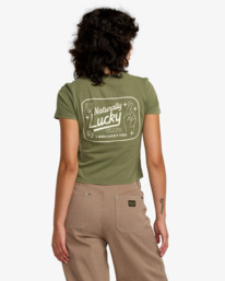 1 411 - Fitted T-Shirt for Women Green 23B353510 RVCA