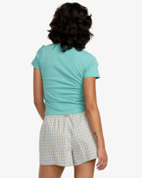 1 411 - Fitted T-Shirt for Women Blue 23B353510 RVCA