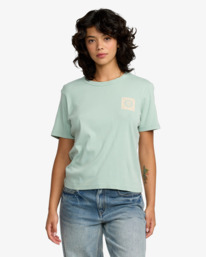 0 Daily - T-Shirt mit Relaxed Fit für Frauen Blau 23B353511 RVCA