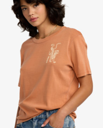 2 Daily - Relaxed Fit T-Shirt for Women Orange 23B353511 RVCA