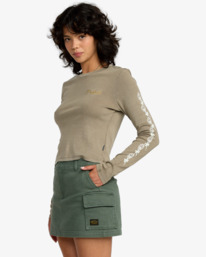 2 Spanky - Long Sleeve T-Shirt for Women Green 23B363503 RVCA