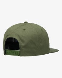 3 Trading Post - Snapback Cap for Men Green 23D553504 RVCA