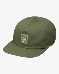 0 Trading Post - Snapback Cap for Men Green 23D553504 RVCA