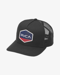 2 Commonwealth Curved - Truckerkappe für Männer Schwarz 23D553521 RVCA