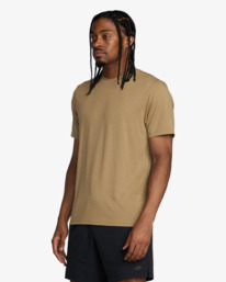 4 Balance - Maglietta tecnica da Uomo Brown 23MS011502 RVCA