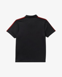 1 VA X Ali Rumble - Technical Short Sleeve Polo Shirt for Men Black 23MS013501 RVCA