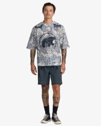 4 Tapout Mesh Jersey Gris 23MS013605 RVCA