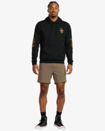5 Shock Squad - Sweat à capuche pour Homme Noir 23MS034120 RVCA