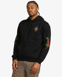 4 Shock Squad - Sweat à capuche pour Homme Noir 23MS034120 RVCA