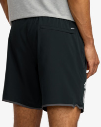 4 Yogger Stretch Contrast 17" - Calções para homem Preto 23MS102511 RVCA