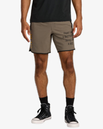 1 VA X Ali Yogger Stretch 17" - Elasticated Shorts for Men Multi 23MS103515 RVCA