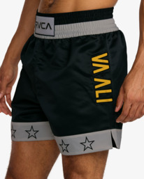 6 Va X Ali Boxer 18" - Boxing Shorts for Men Black 23MS103516 RVCA