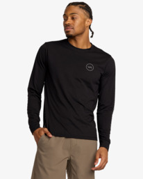 2 2X - Long Sleeve T-Shirt for Men Black 23MS363565 RVCA